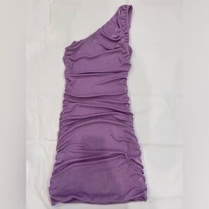 Lavender bodycon mini dress